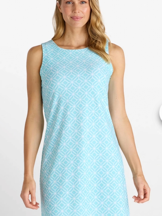 Jude Connally Dresses & Skirts - JUDE CONNALLY Women’s Light Blue Geometric Dress Size Small